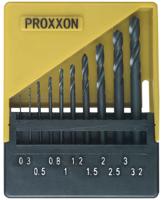 Proxxon Micromot 28 874 HSS Metaal-spiraalboorset 10-delig 0.3 mm, 0.5 mm, 0.8 mm, 1 mm, 1.2 mm, 1.5 mm, 2 mm, 2.5 mm, 3 mm, 3.2 mm Rollenwals DIN 338 - thumbnail