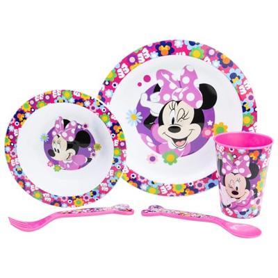 Kinderen servies set Minnie Mouse Minnie Bold Florals 5 Onderdelen