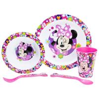 Kinderen servies set Minnie Mouse Minnie Bold Florals 5 Onderdelen - thumbnail