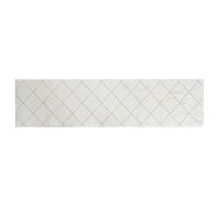 Tapijt DKD Home Decor Wit Ruiten Modern (60 x 240 x 2,2 cm) - thumbnail