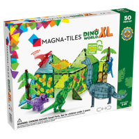 Magna-Tiles Dino World XL 50 stuks - thumbnail