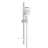 GROHE Rainshower Smartactive 130 Cube Glijstangset - 60cm - vierkante handdouche - 3 straalsoorten - gladde doucheslang - met zeepschaal - chroom 26584000 - thumbnail