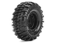 Louise CR Champ 1/18 & 1/24 Scale 1.0 Crawler Tire Super Soft / Black Rim - Hex 7mm - thumbnail