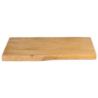 Tafelblad met natuurlijke rand 50x40x2,5 cm massief mangohout - thumbnail