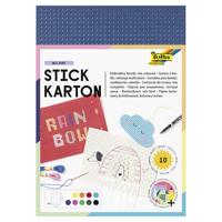 Creativ Company Kruissteken karton , afm 17,5x24,5 cm, diverse kleuren, 10 vel/ 1 doos - thumbnail