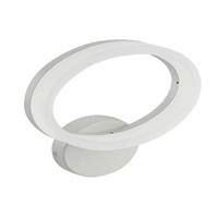 LED Wandlamp 10W Natuurlijk Wit 4200K | Mat Wit Aluminium | Ovaal Design - thumbnail