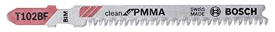 Bosch Accessoires Decoupeerzaagblad T 102 BF Clean for PVC 3st - 2608636780