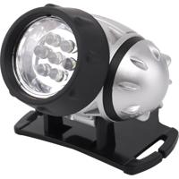 Waterdichte LED Hoofdlamp Zilver - 7 LED's - Kantelbaar - 20m Bereik - thumbnail