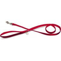 Hondenriem Mac Leather 120cm x 15mm rood - thumbnail