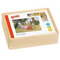 Goki houten blokpuzzel sprookjes - thumbnail