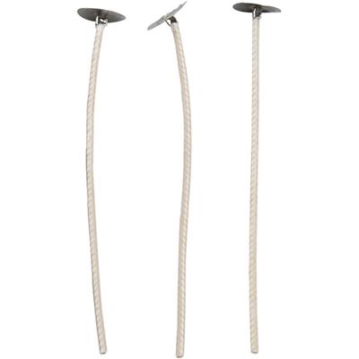 Lonten voor kaarsen in houder, Geschikt voor houders met een diameter van 20-65 mm, L: 10 cm, dikte 2 mm, 50 stuk/ 1 doos