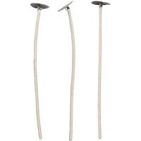 Lonten voor kaarsen in houder, Geschikt voor houders met een diameter van 20-65 mm, L: 10 cm, dikte 2 mm, 50 stuk/ 1 doos - thumbnail