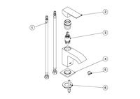 Wastafelkraan Cuadro-Tres 106103 Chroom - thumbnail