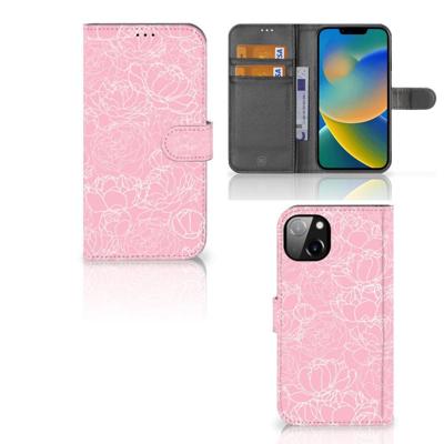 iPhone 14 Plus Hoesje White Flowers iPhone 14 Plus Hoesje White Flowers