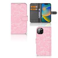 iPhone 14 Plus Hoesje White Flowers - thumbnail
