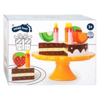 Small Foot houten snijen speeleten verjaardagstaart, 12dlg. - thumbnail
