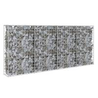 VidaXL Schanskorfmuur met deksels 200x20x85 cm gegalvaniseerd staal - thumbnail