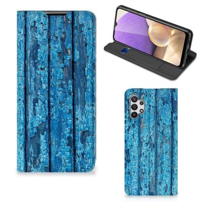 Samsung Galaxy A32 5G Book | Wallet Case | Wood Blue