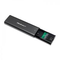 Qoltec 50312 behuizing voor opslagstations SDD-behuizing Zwart M.2 - thumbnail