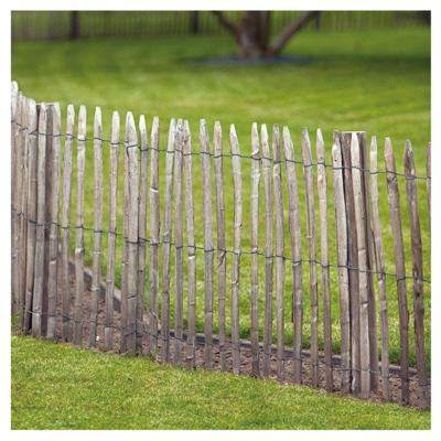 Schapenhek kastanje 120 x 460 cm - latafstand 7,5 cm - 3 draden