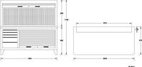 Gedore 6617910 R 1500 L Kast (b x h x d) 1810 x 890 x 170 mm Blauw - thumbnail