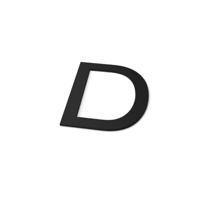 Letter D Model: Huisletter Staal Geroba - Geroba - thumbnail