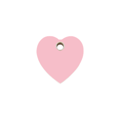 Heart IV plastic dierenpenning small/klein 2,01 cm x 2,01 cm RedDingo - Reddingo