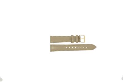 Esprit horlogeband ES102952 Leder Beige 18mm + beige stiksel