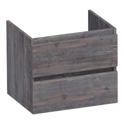 Brauer Joy - Onderkast - 60 cm - met 2 Softclose Lades Greeploos en 1 Sifon Uitsparing - Driftwood