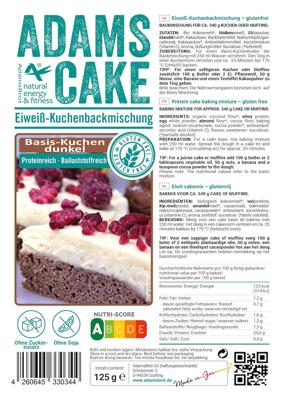 Adams Brot Eiwit Cakemix Glutenvrij Adams Brot Eiwit Cakemix Glutenvrij
