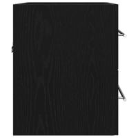 Wastafelkast 60x38,5x48 cm spaanplaat zwart eikenkleurig - thumbnail