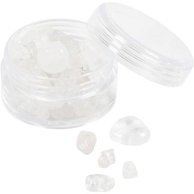 Creativ Company Kristallen kralen, helder kwarts, d 7-12 mm, gatgrootte 1 mm, ca. 63 stuk, transparentkleuren, 63 stuk/ 1 doos Creativ Company Kristallen kralen, helder kwarts, d 7-12 mm, gatgrootte 1 mm, ca. 63 stuk, transparentkleuren, 63 stuk/ 1 doos