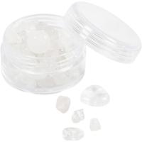 Creativ Company Kristallen kralen, helder kwarts, d 7-12 mm, gatgrootte 1 mm, ca. 63 stuk, transparentkleuren, 63 stuk/ 1 doos - thumbnail