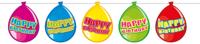 Happy birthday ballonnen slinger - thumbnail