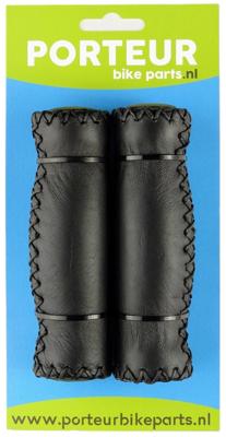 Porteur Handvatten leer zwart