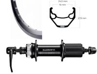 Roland achterwiel 28 fh-qc300 disc cl zac2000 zwart zw spk - thumbnail