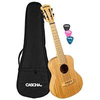 Cascha HH 2313 Bamboo Natural concert ukelele set - thumbnail
