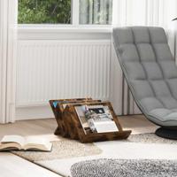 Bijzetkast Gerookt eiken 57,5 x 40 x 42 cm Bewerkt hout - thumbnail