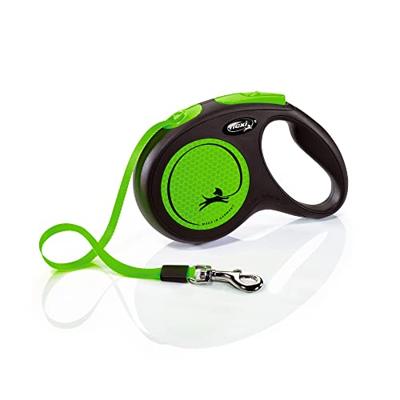 Flexi rollijn new neon tape zwart / groen