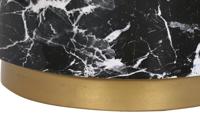 Bijzettafel DKD Home Decor Zwart Ijzer 50 x 50 x 45 cm - thumbnail