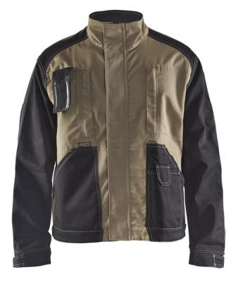 Blåkläder Profieljack. Ongevoerd 40631860 | Khaki/Zwart | Maat XXL - 7330509268223