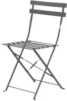 Ambiance bistrostoel vouwbaar antraciet - thumbnail