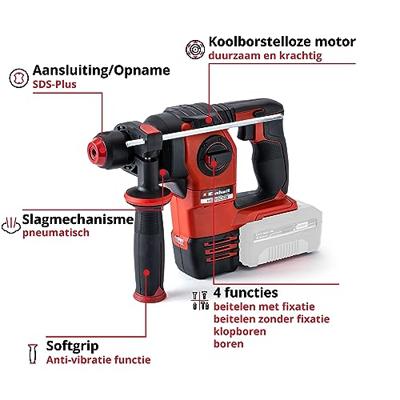 Einhell HEROCCO 18/20 Solo - Accu Boorhamer | 18V | 2.2J | Zonder accu&apos;s en lader - 4513900 - 4513900 - thumbnail