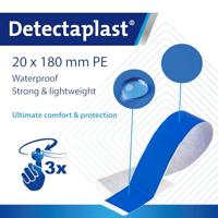 Detectaplast Elastic textielpleister, ft 180 x 20 mm, pak van 100 stuks - thumbnail