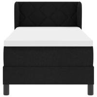 Boxspringbed met matras met matras Zwart 80 x 200 cm Stof - thumbnail