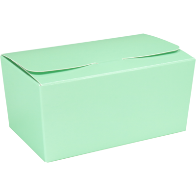 Ballotin | karton + PP | 375gr | 125x73x62mm | mintgroen/zilver | 200 stuks