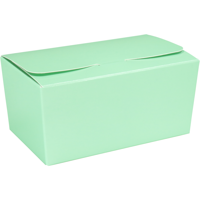 Ballotin | karton + PP | 375gr | 125x73x62mm | mintgroen/zilver | 200 stuks - thumbnail