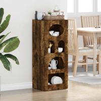 Dressoir Gerookt eiken 40 x 35 x 100,5 cm Bewerkt hout - thumbnail