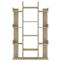 Boekenkast 86x25,5x140 cm bewerkt hout sonoma eikenkleurig - thumbnail