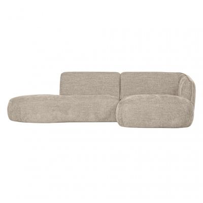 WOOOD Loungebank 'Polly' Rechts, Woven, kleur Zand WOOOD Loungebank 'Polly' Rechts, Woven, kleur Zand